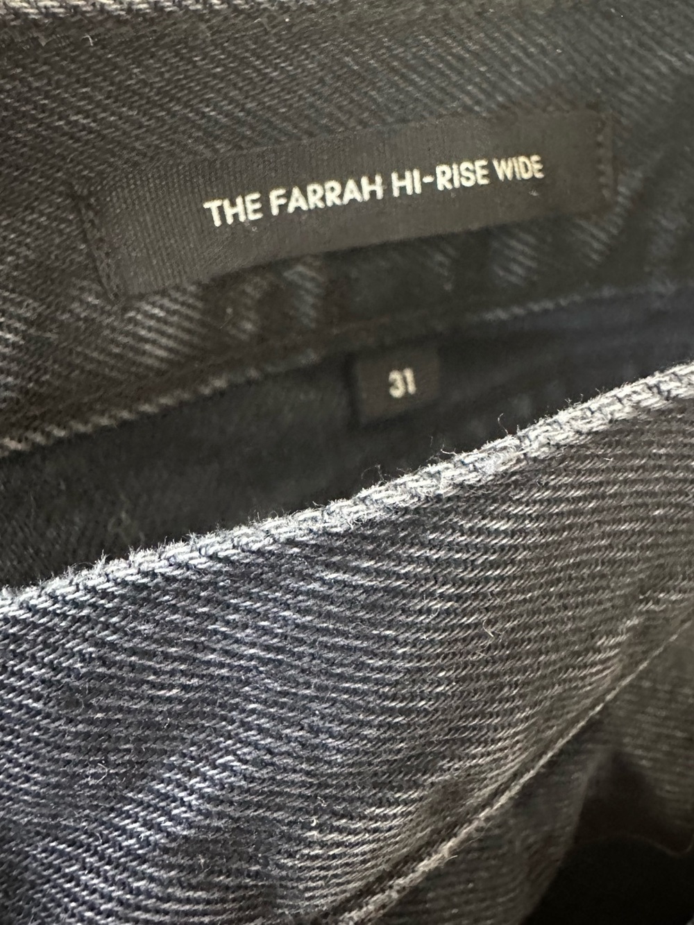Denim Forum The Farrah Hi-Rise Wide Jeans - Picture 3 of 3